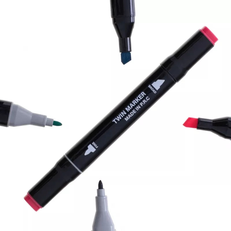 Dvipusiai Žymėkliai Su Krepšiu, 48 Vnt