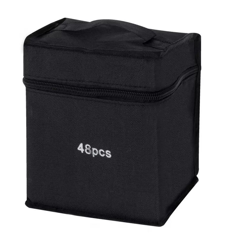 Dvipusiai Žymėkliai Su Krepšiu, 48 Vnt