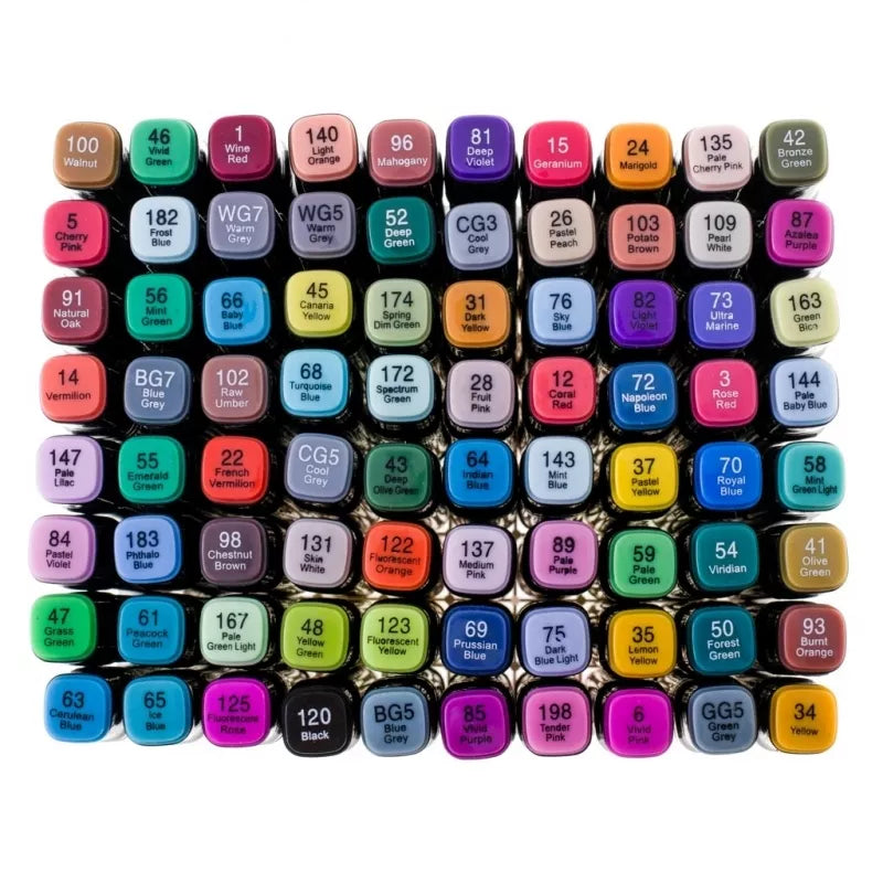 Dvipusiai Žymėkliai Su Krepšiu, 80 Vnt