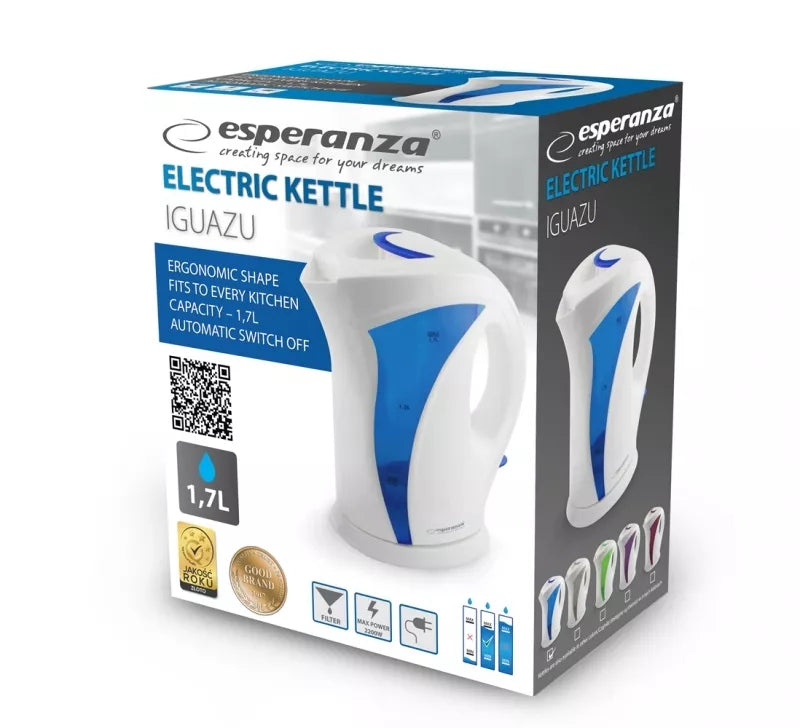 Elektrinis Virdulys Esperanza, 1,7 l, 2200 W