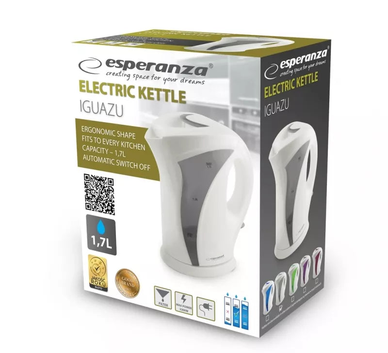 Elektrinis Virdulys Esperanza, 1,7 l, 2200 W