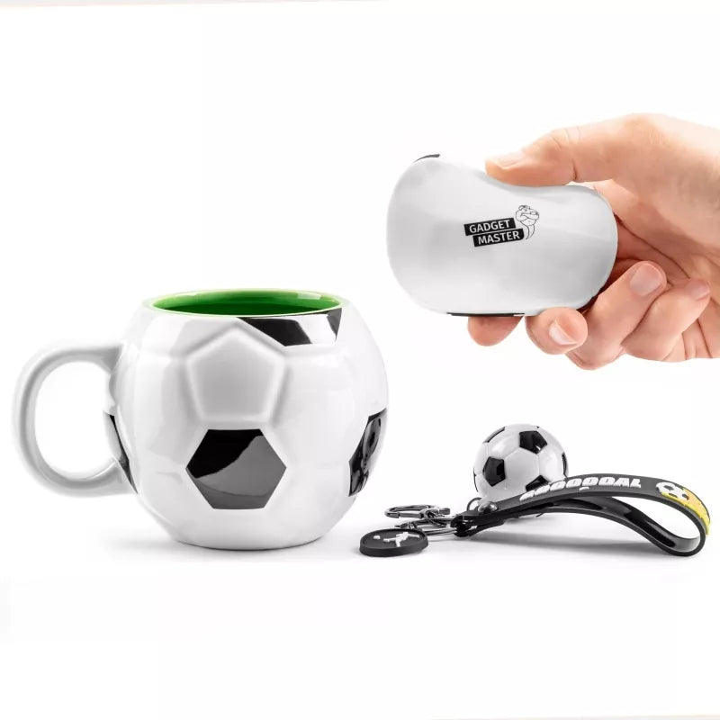 Futbolo Rinkinys - Puodelis + Padėkliukas + Rakto Pakabukas