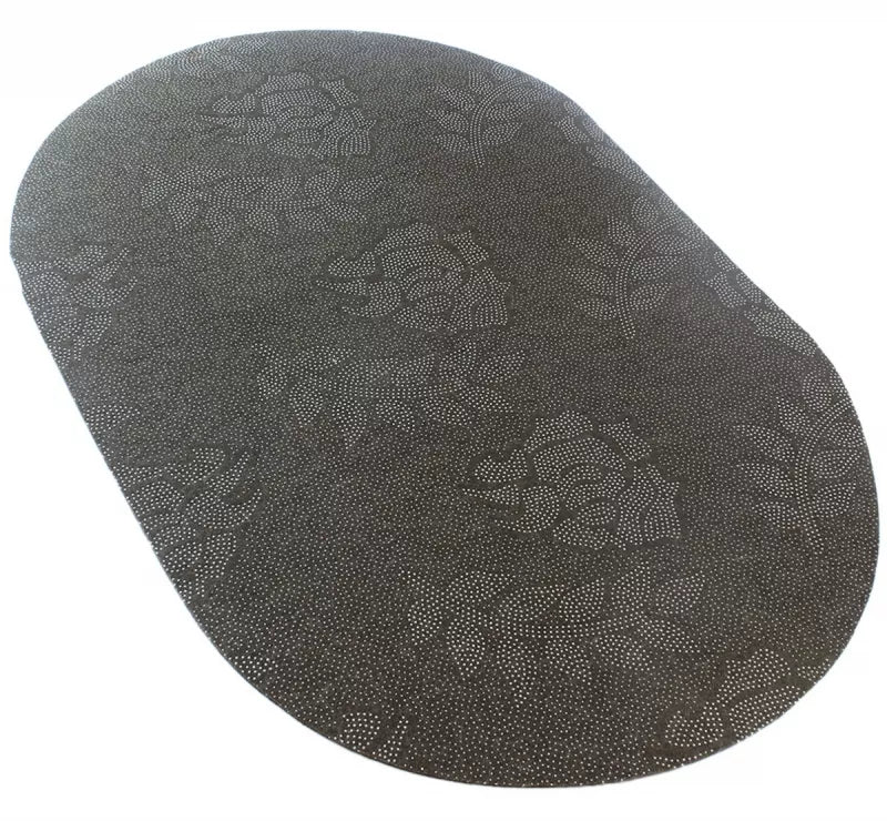 Greitai Džiūsantis Vonios Kilimas, Juodas, 60 x 40 cm