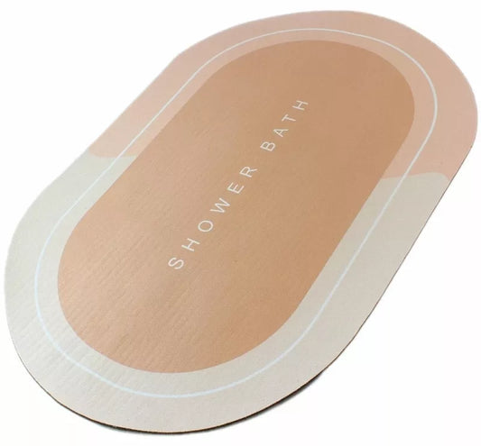 Greitai Džiūstantis Vonios Kilimėlis, Rudas, 60 x 40 cm