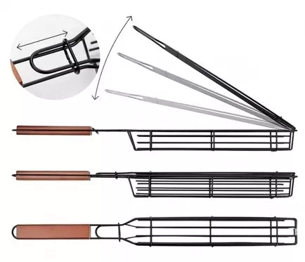 Grilio grotelės, 4,5 x 3,5 x 49 cm