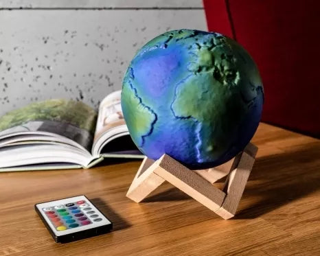 Įkraunamas LED šviestuvas "Žemė", Ø 15 cm