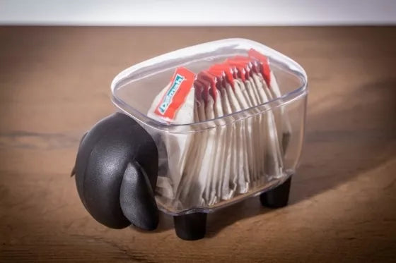 Indelis su dangčiu "Avelė", 12 x 7 x 7,5 cm (juodas)