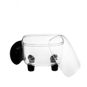 Indelis su dangčiu "Avelė", 12 x 7 x 7,5 cm (juodas)