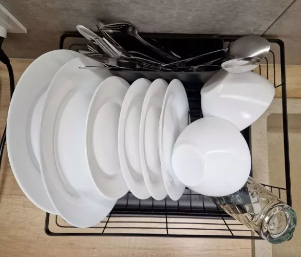 Indų Džiovyklė, 36 X 30,5 X 14 Cm, Juoda