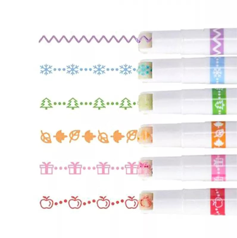 Įvairių Raštų Žymeklių Rinkinys, 6 vnt