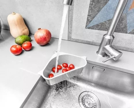 Kampinis sietelis vaisiams ir daržovėms plauti, 26 x 14 x 8,5 cm