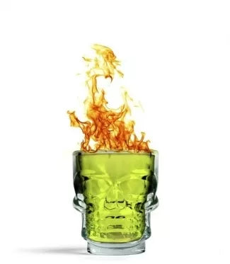 Kaukolės formos taurelės, 4 vnt