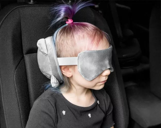 Kelioninė Pagalvė Su Akių Kauke Katinas