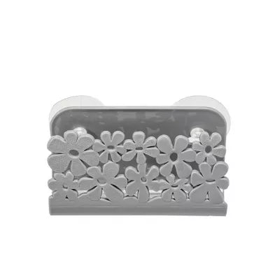 Kempinės laikiklis "Gėlės", 11,3 x 6,5 x 3,9 cm (pilkas)