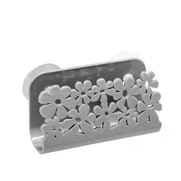 Kempinės laikiklis "Gėlės", 11,3 x 6,5 x 3,9 cm (pilkas)