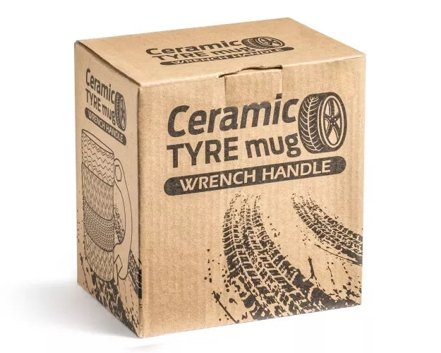 Keramikinis Puodelis - Padangos Su Veržliarakčio Pilka Rankena