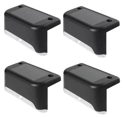 Laiptų Šviestuvai Su Saulės Baterijiomis, 4 Vnt.