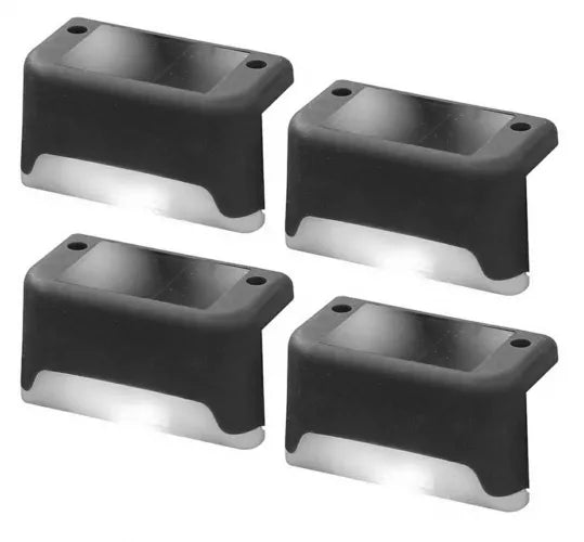 Laiptų Šviestuvai Su Saulės Baterijiomis, 4 Vnt.