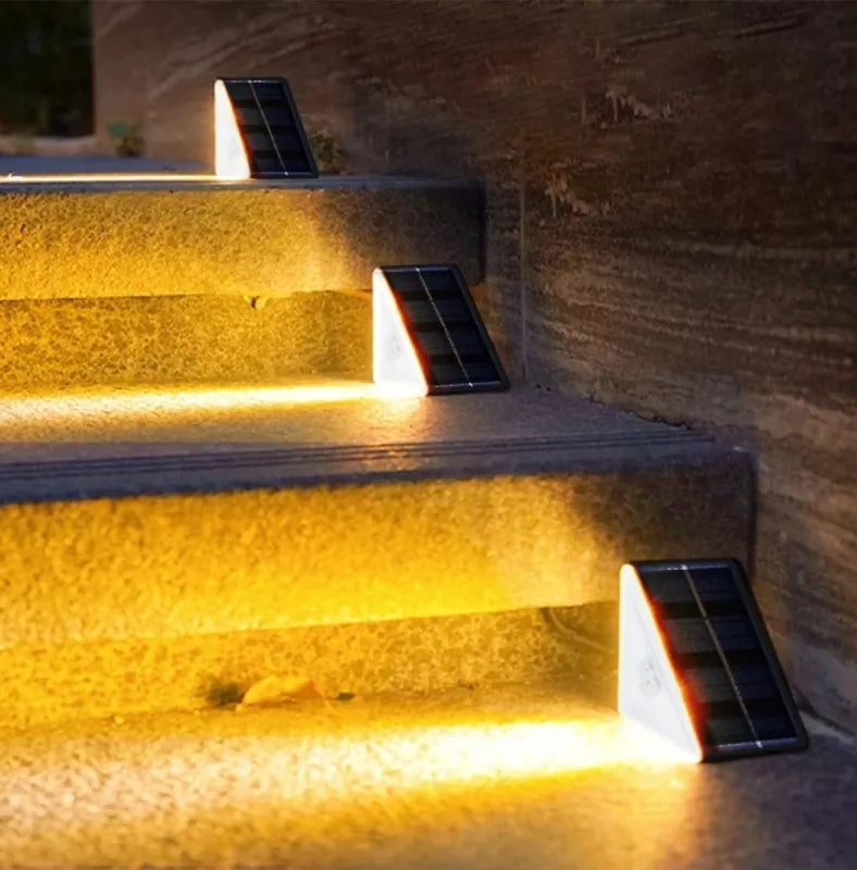 LED Šviestuvai Laiptams Su Saulės Baterijomis, 2 vnt