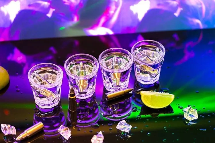 Ledo Kubeliai Kulkos, Sidabriniai, 4 Vnt.