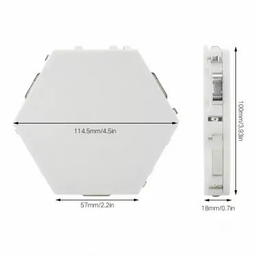 Lietimui jautrus modulinis LED sieninis šviestuvas, 6 vnt (šaltai balta šviesa)