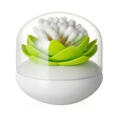 Lotuso formos ausų ir dantų krapštukų laikiklis, 8 x 6 cm (žalia)