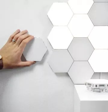 Lietimui jautrus modulinis LED sieninis šviestuvas, 6 vnt (šaltai balta šviesa)