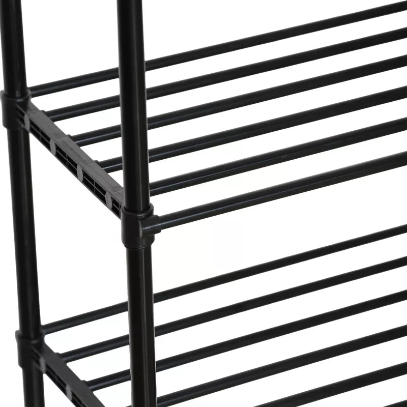 Metalinė Drabužių Pakaba Su 2 Lentynomis