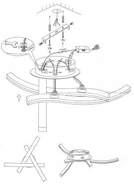 Modernus pakabinamas LED šviestuvas, 24 W (baltas)