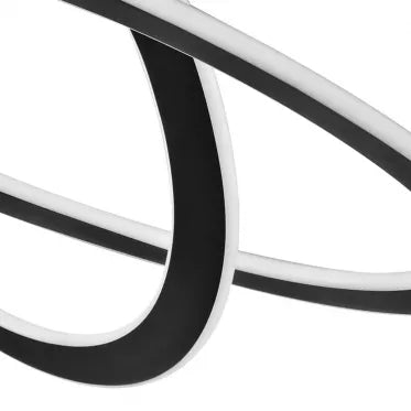 Modernus pakabinamas LED šviestuvas, 24 W (juodas)