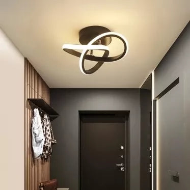 Modernus pakabinamas LED šviestuvas, 24 W (juodas)