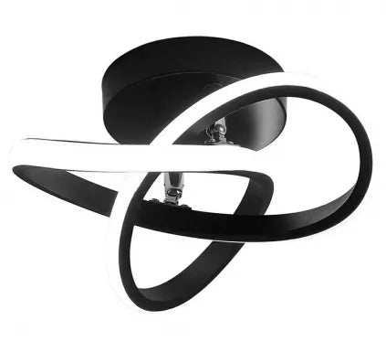 Modernus pakabinamas LED šviestuvas, 24 W (juodas)