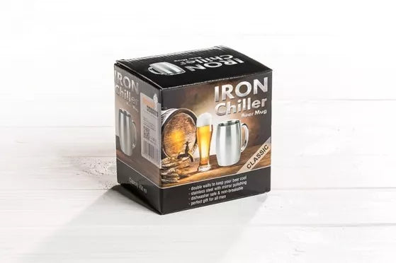 Nerūdijančio plieno dvigubų sienelių bokalas alui, 450 ml