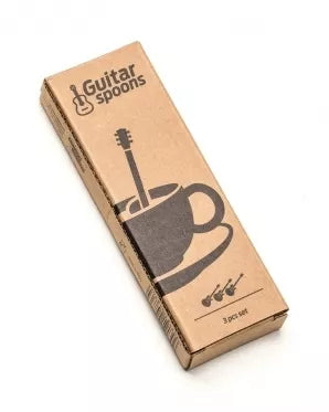 Nerūdijančio plieno gitaros formos šaukšteliai, 3 vnt