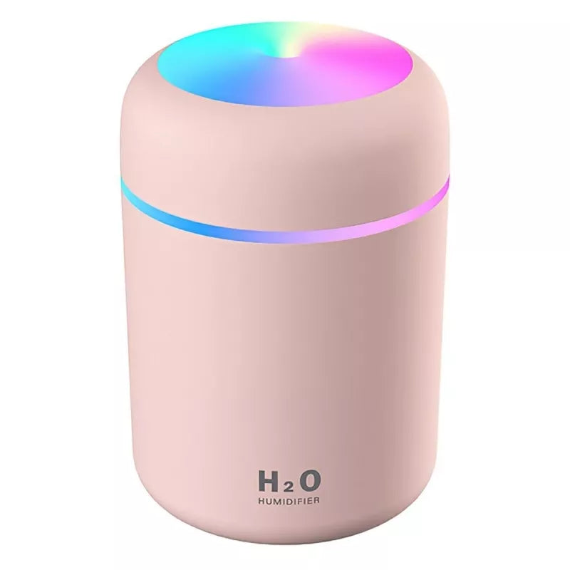 Oro Drėkintuvas Su Šviesos Diodais, Rožinis
