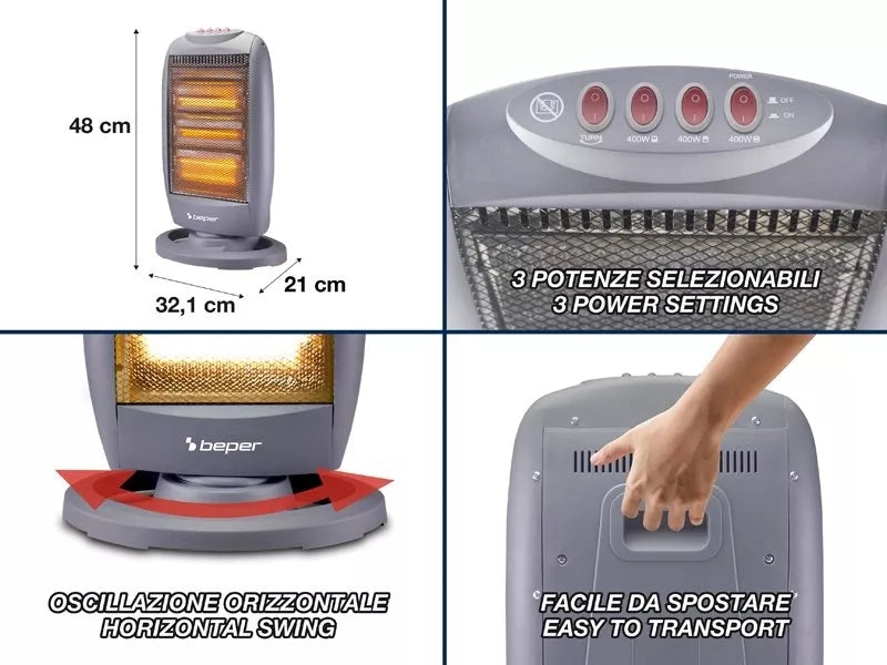 Oro Šildytuvas Beper B2067, 1200 W