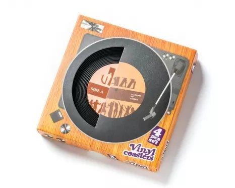 Padėkliukai "Vinilinės plokštelės", 4 vnt