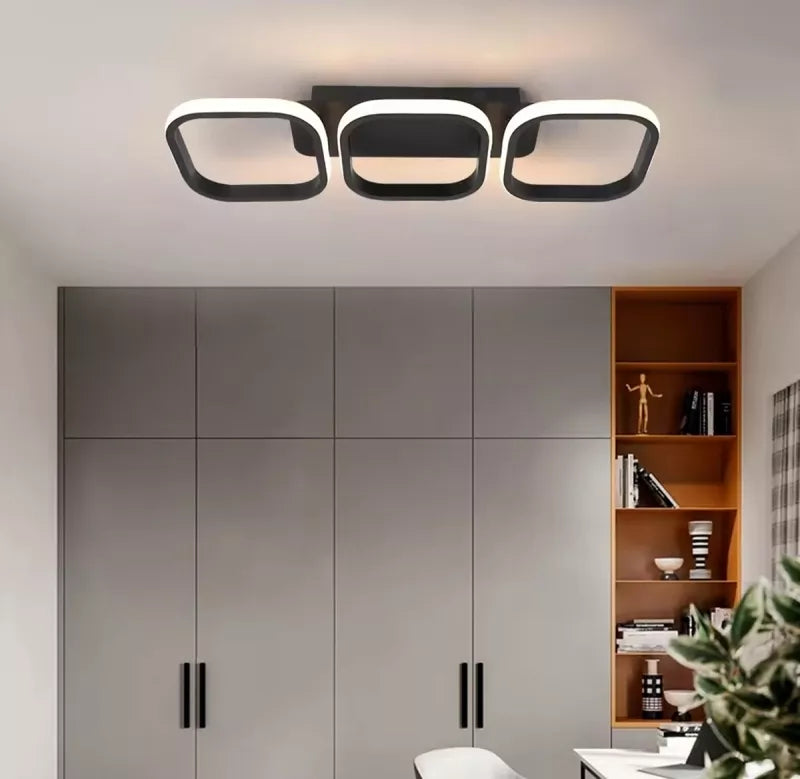 Pakabinama Lubinis Šviestuvas, Juoda, 33 W