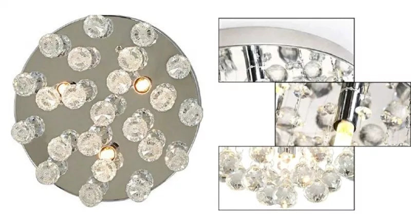 Pakabinamas Kristalų Lubinis Šviestuvas