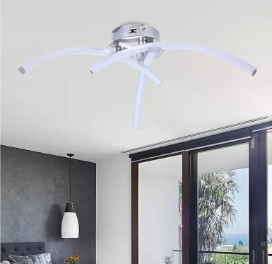 Pakabinamas LED šviestuvas, 43 x 43 x 9 cm (sidabrinis)