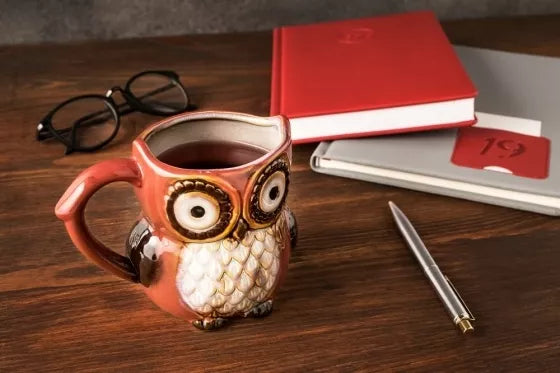 Pelėdos formos puodelis, 340 ml