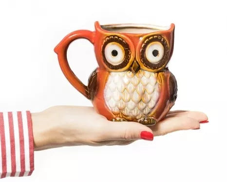 Pelėdos formos puodelis, 340 ml