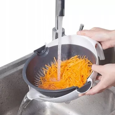 Šeši viename, daržovių ir vaisių pjaustyklė - sietelis, 22 x 22 x 11 cm