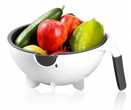 Šeši viename, daržovių ir vaisių pjaustyklė - sietelis, 22 x 22 x 11 cm