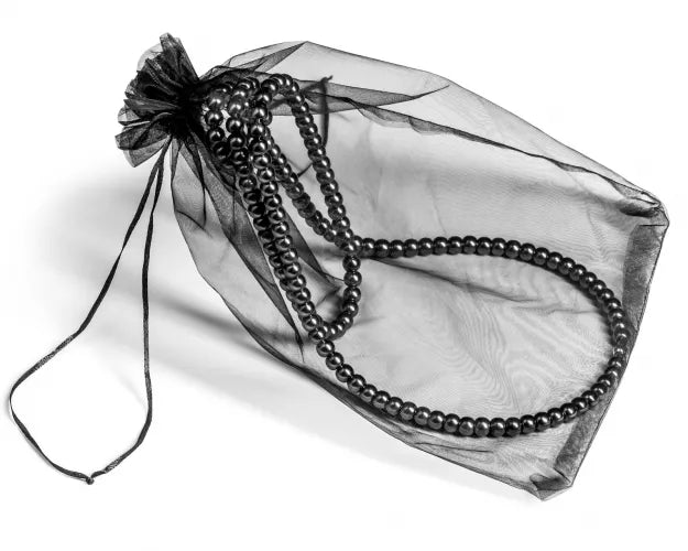 Perlų Vyno Butelio Laikiklis, Juodas