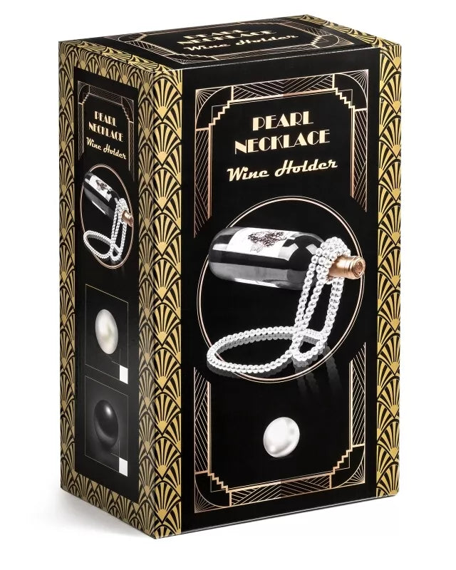 Perlų Vyno Butelio Laikiklis, Juodas
