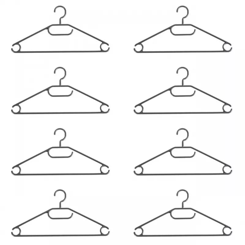 Plastikinių Pakabų Komplektas Beldray, 8 Vnt, Juodos