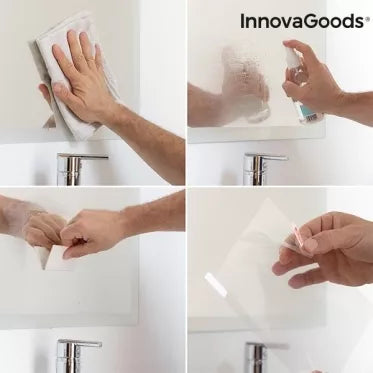 Plėvelė veidrodžiui nuo rasojimo "InnovaGoods", 2 vnt