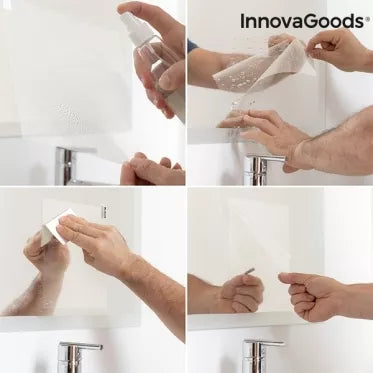 Plėvelė veidrodžiui nuo rasojimo "InnovaGoods", 2 vnt