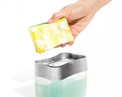 Plovimo priemonės dozatorius ir kempinė, 385 ml